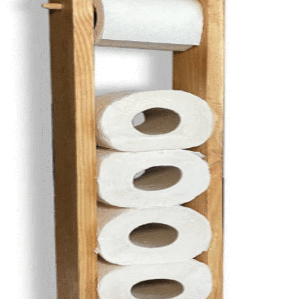 DOĞAL AHŞAP DEKORATİF ÇOK AMAÇLI TUVALET KAĞIDI DÜZENLEYİCİ
